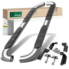 4 Inch Chrome S/S 304 Oval 90 Degree Bent End Side Step Bars