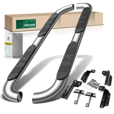 4 Inch Chrome S/S 304 Oval 90 Degree Bent End Side Step Bars
