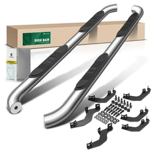 3 Inch Chrome S/S 304 Round Side Step Bars for 2019-2023 Ford Ranger