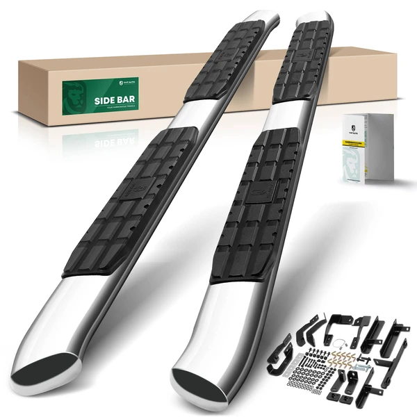 4.25 Inch Chrome S/S 304 Side Bars Running Boards for 2022-2024 Ford Maverick