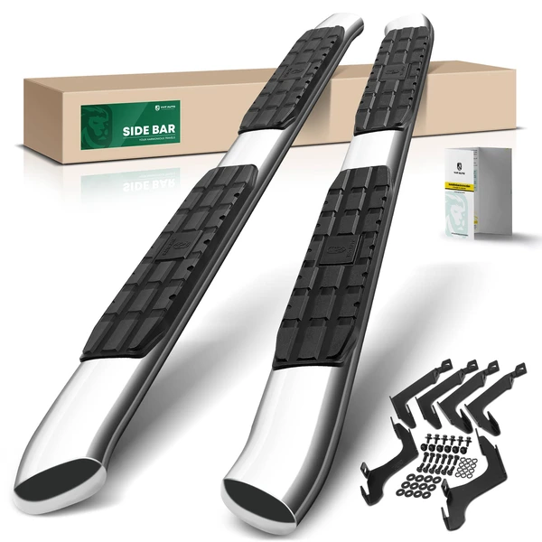 4.25 Inch Chrome S/S 304 Side Bars for 2019-2023 Ford Ranger