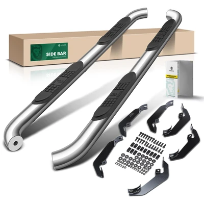 3 Inch Chrome S/S 304 Round Side Step Bars