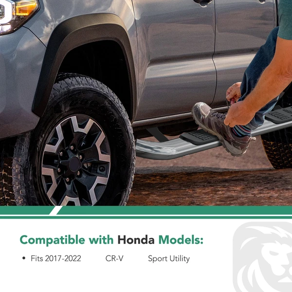 3 Inch Chrome S/S 304 Round Side Step Bars for 2017-2022 Honda CR-V