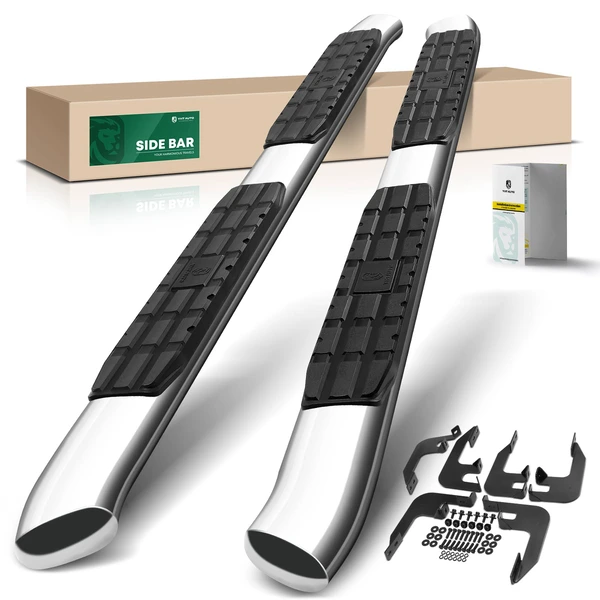 4.25 Inch Chrome S/S 304 Side Bars for 2017-2023 Honda Ridgeline