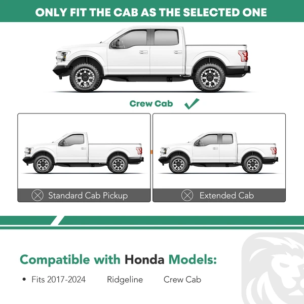 4.25 Inch Chrome S/S 304 Side Bars for 2017-2023 Honda Ridgeline