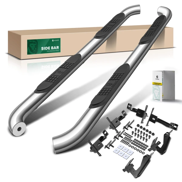 3 Inch Chrome S/S 304 Round Side Step Bars for 2011-2021 Jeep Grand Cherokee