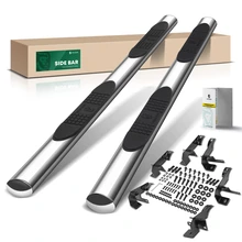 4 Inch Chrome S/S 304 Oval Straight Side Step Bars