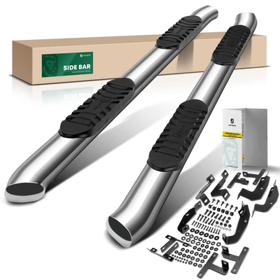 5 Inch Chrome S/S 304 Oval Bent End Side Step Bars