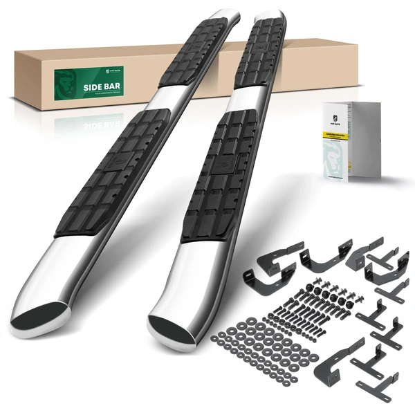 4.25 Inch Chrome S/S 304 Side Step Bars for 2007-2018 Jeep Wrangler