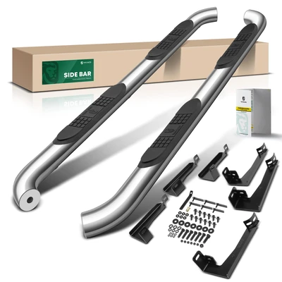3 Inch Chrome S/S 304 Round Side Step Bars 