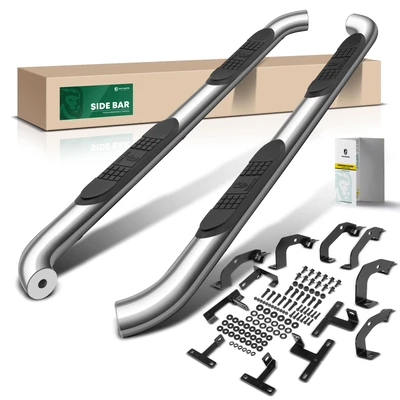 3 Inch Chrome S/S 304 Round Side Step Bars