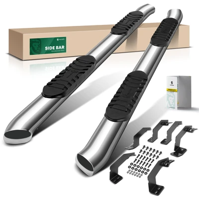 5 Inch Chrome S/S 304 Oval Bent End Side Step Bars