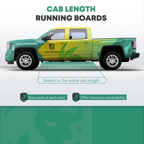 YHT Auto YHTSBAR0189 2004-2006 Toyota Tundra Nerf Bars Driver & Passenger Sidebar