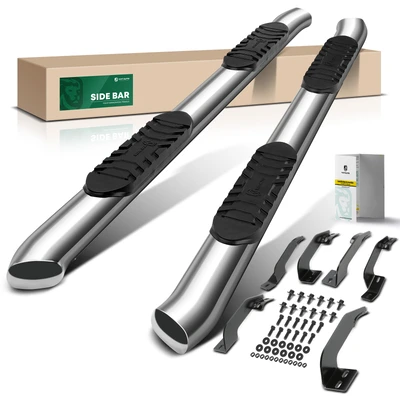 5 Inch Chrome S/S 304 Oval Bent End Side Step Bars