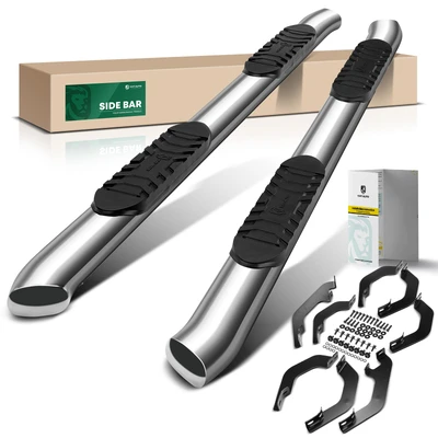 5 Inch Chrome S/S 304 Oval Bent End Side Step Bars