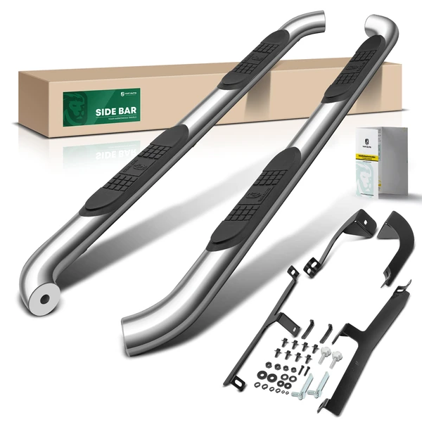 3 Inch Chrome S/S 304 Round Side Step Bars for Toyota Highlander 2008-2019 SUV