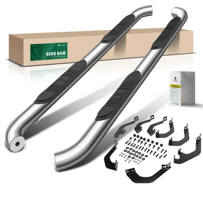 3 Inch Chrome S/S 304 Round Side Step Bars