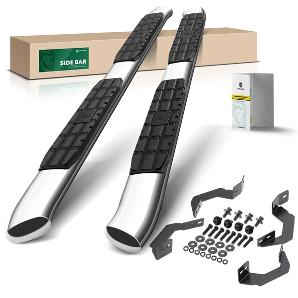 4.25 Inch Chrome S/S 304 PNC Side Step Bars for 2005-2023 Toyota Tacoma