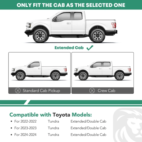 4.25 Inch Chrome S/S 304 PNC Series Side Step Bars for 2022-2024 Toyota Tundra