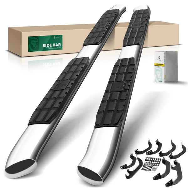 4.25 Inch Chrome S/S 304 PNC Series Side Bars for Toyota Tundra 2022-2024 Crew Cab