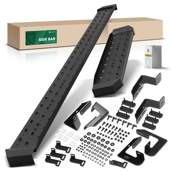 6.5 Inch Textured Black Steel Side Step Bars for Ram ProMaster 1500 2500 3500