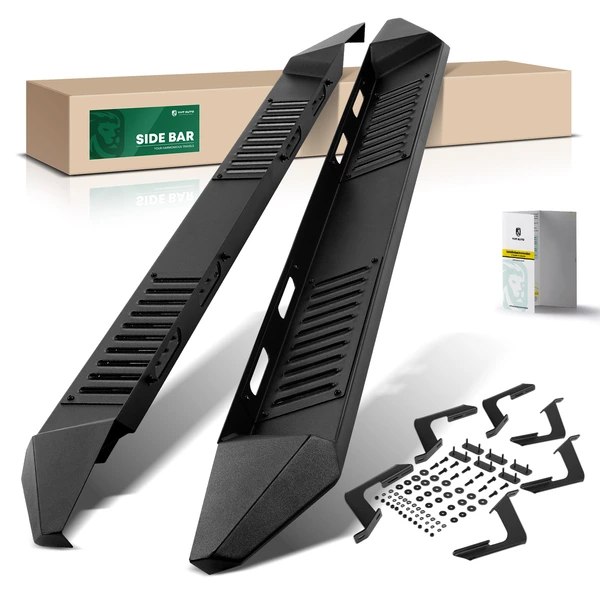 6.25 Inch Textured Black Steel HD Steel Series Side Bars for 2007-2021 Toyota Tundra