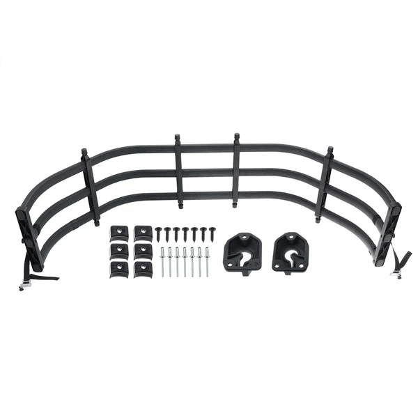 Black Rear Tailgate Stowable Bed Extender Kit for Ram 1500 2019-2021 Pickup