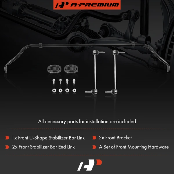 Front Suspension Stabilizer Bar with Bushing Kit for Ford Windstar 1995-1998 20mm