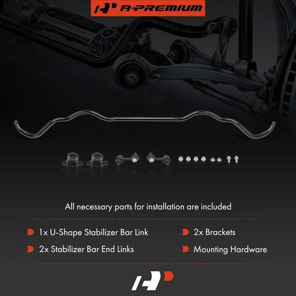 5-Pc Sway Bar Kit, Front Side A-Premium APSBK032