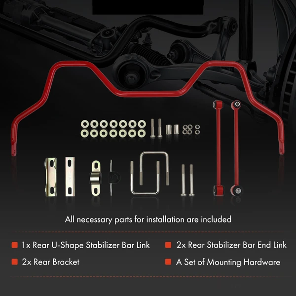 Rear Suspension Sway Bar Kit with Bushing for Toyota Tundra 2007-2021