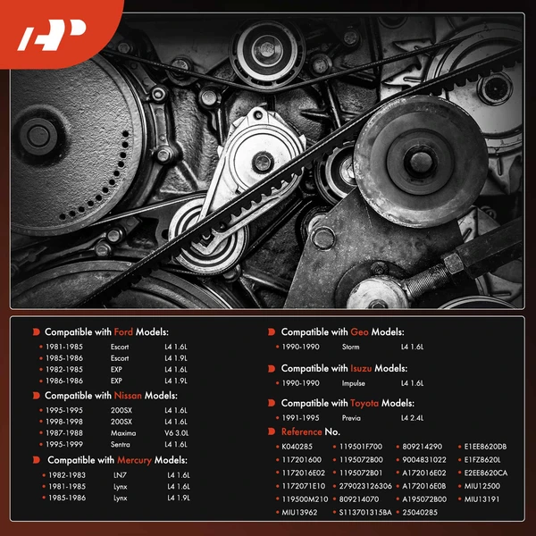 28.65 inch Serpentine Belt for Nissan Sentra Maxima Ford Escort Mercury Isuzu Toyota