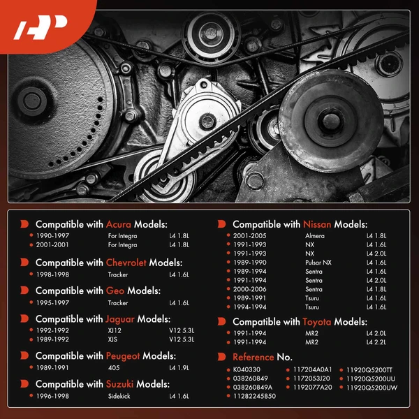 33.13 inch Serpentine Belt for Nissan Sentra Jaguar XJS Toyota Chevrolet Tracker