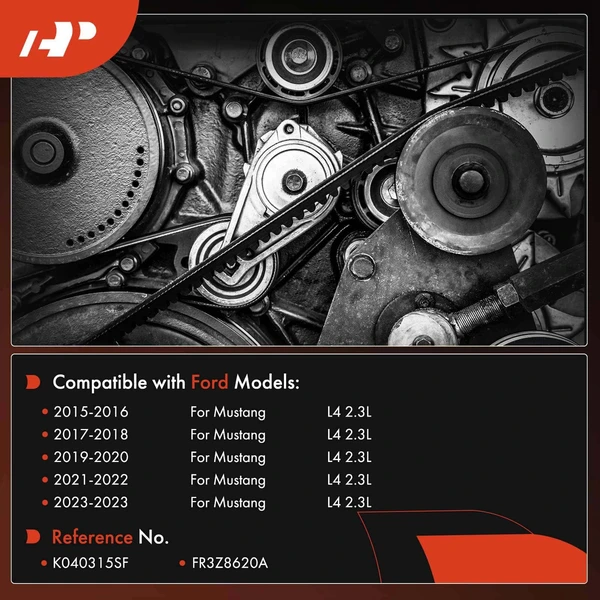 31.52 inch Air Conditioning Serpentine Belt for Ford Mustang 2015-2023 L4 2.3L