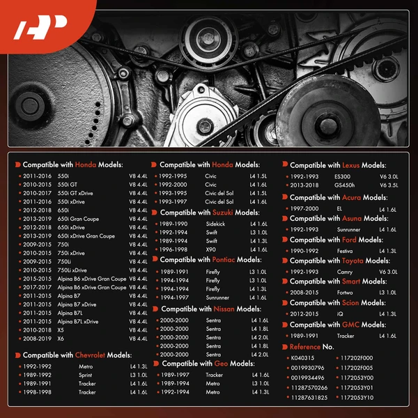 31.65 inch Serpentine Belt for BMW X5 X6 550i GMC Tracker Chevrolet Ford Geo Acura