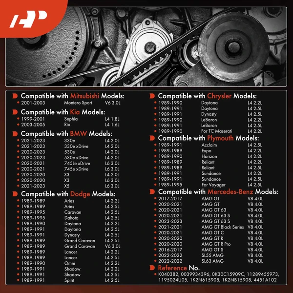 38.14 inch Serpentine Belt for Dodge Grand Caravan BMW 330e X5 X3 Chrysler Plymouth
