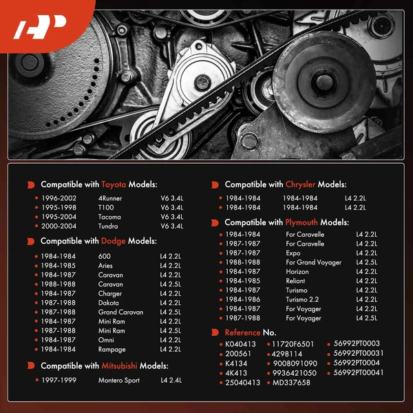 41.503 inch Serpentine Belt for Dodge Grand Caravan Charger Dakota Chrysler Laser