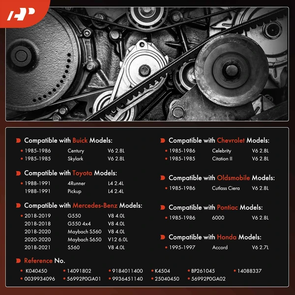 45.14 inch Serpentine Belt for Honda Accord Toyota 4Runner Mercedes-Benz G550 S560