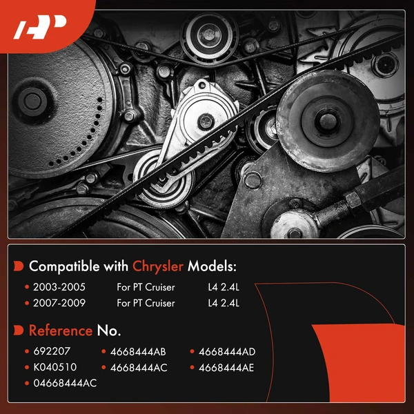 50.95 inch Power Steering Serpentine Belt for Chrysler PT Cruiser 2003-2005 2007-2009