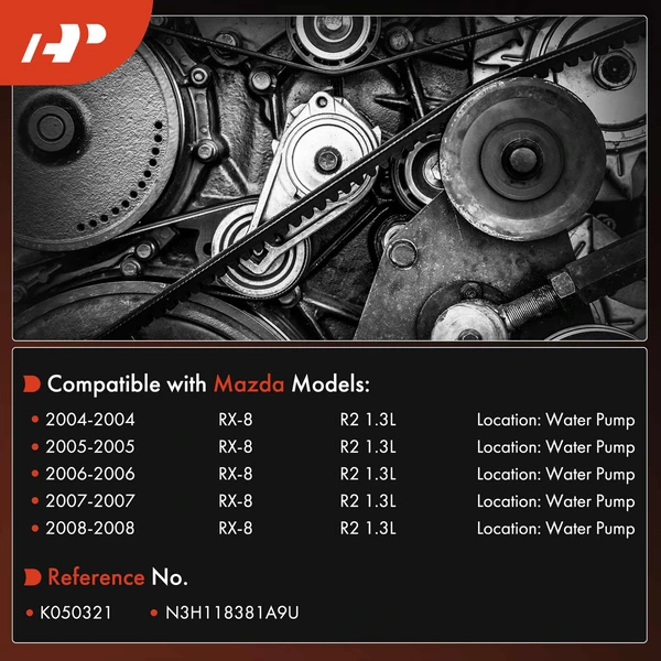 32.16 inch Water Pump Serpentine Belt for Mazda RX8 2004-2008 1.3L