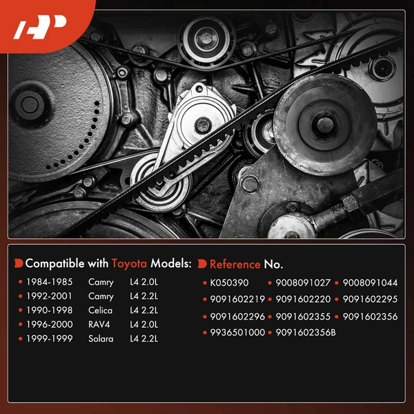 39.13 inch Alternator Serpentine Belt for Toyota RAV4 1996-2000 Camry Solara Celica