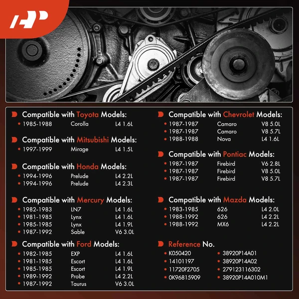 42.12 Inch Serpentine Belt for Chevy Ford Honda Mazda Mercury Mitsubishi Toyota