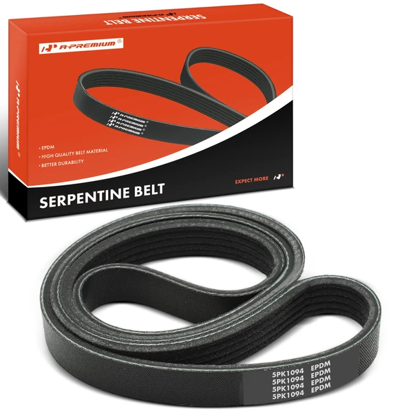 43.07 inch Serpentine Belt for Volvo XC60 2015-2016 S60 2012-2016 Volvo XC70 2016