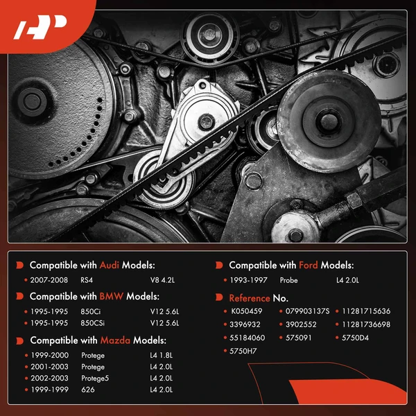 45.85 inch Serpentine Belt for Ford Probe 1993-1997 Mazda 626 Protege BMW 850Ci Audi