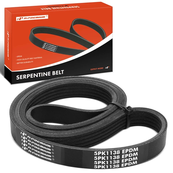 44.84 inch Serpentine Belt for Honda Fit 2007-2014 Audi A6 Quattro 2007-2011 A8 Quattro