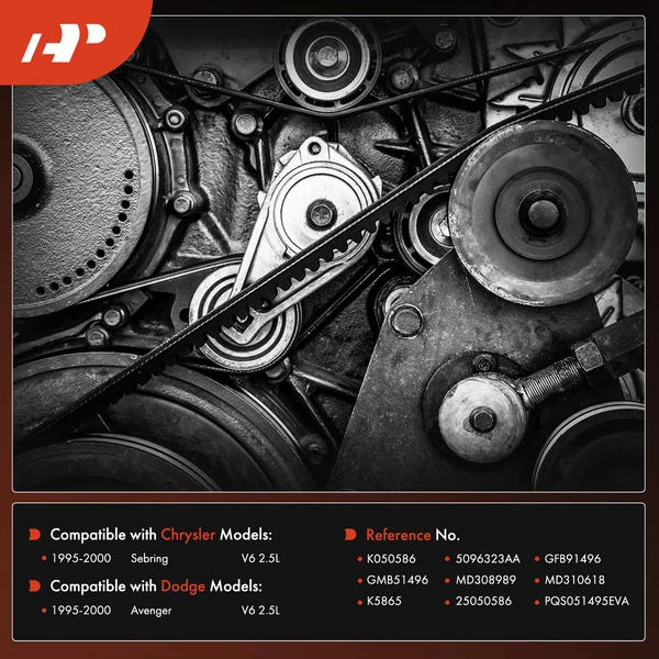 58.65 inch Alternator & Power Steering Serpentine Belt for Dodge Avenger Chrysler