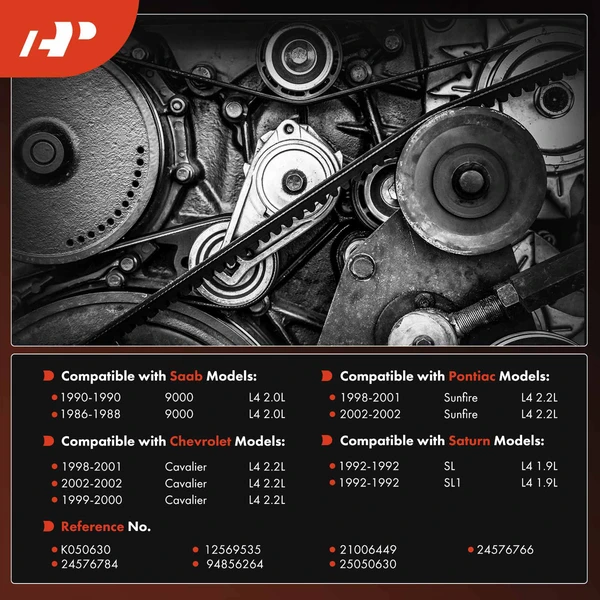 63.04 inch Serpentine Belt for Chevrolet Cavalier Pontiac Sunfire Saab 9000 Saturn