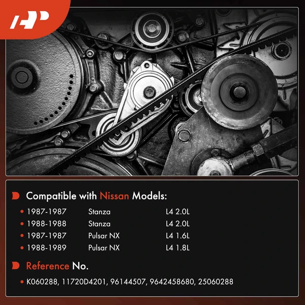 28.9 inch Serpentine Belt for Nissan Stanza 87-88 Pulsar NX 87-89 1.6L 1.8L 2.0L