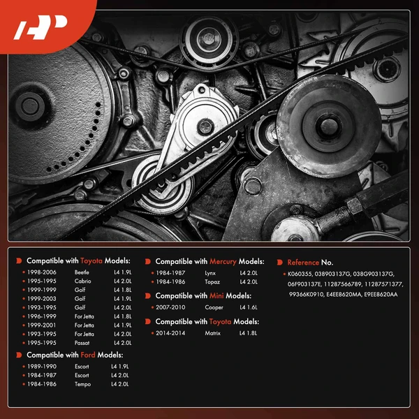 35.56 inch Serpentine Belt for Toyota Matrix Mini Cooper Volkswagen Beetle Golf