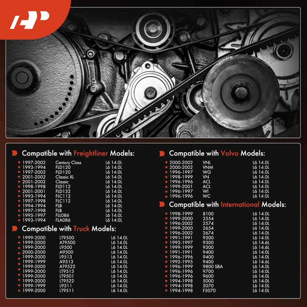 42.54 inch Heavy Duty Serpentine Belt for 1987-2002 Kenworth T800