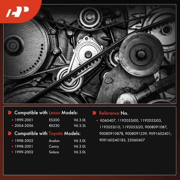 40.79 inch Serpentine Belt for Toyota Camry 98-01 Avalon Solara Lexus ES300 RX330